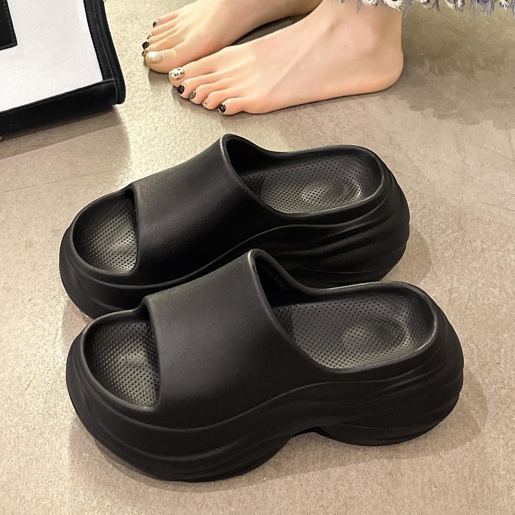 Женские тапочки из ЭВА, без застежек, с утолщенной подошвой, удобные дышащие тапочки для дома и улицы