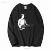 Мужская футболка Mark Sandman Черная Все размеры от S до 345XL Q334 с длинным или коротким рукавом винтажная стирка мужская дизайнерская одежда Растягивающаяся