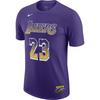 X NBA Collaboration Los Angeles Lakers LeBron James Select Series Logo Round Neck Short Sleeve T-Shirt Men Tops Field-Purple HQ1318-504