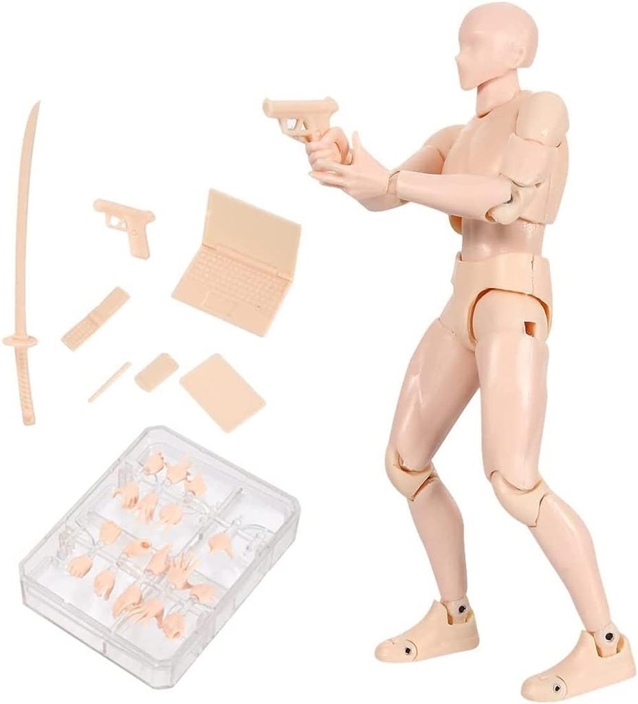 Drawing Model Drawing Doll Body Cartoon Male Drawing Mannequin Figure Model Model Drawing Model Doll Prop with Stand Doll Type Base Body Art Materials