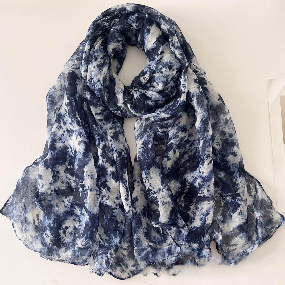 Шелковый шарф с леопардовым принтом, приятный для кожи, тонкий дизайн, длинный шарф, длинный шарф из балийской пряжи, универсальный женский шарф