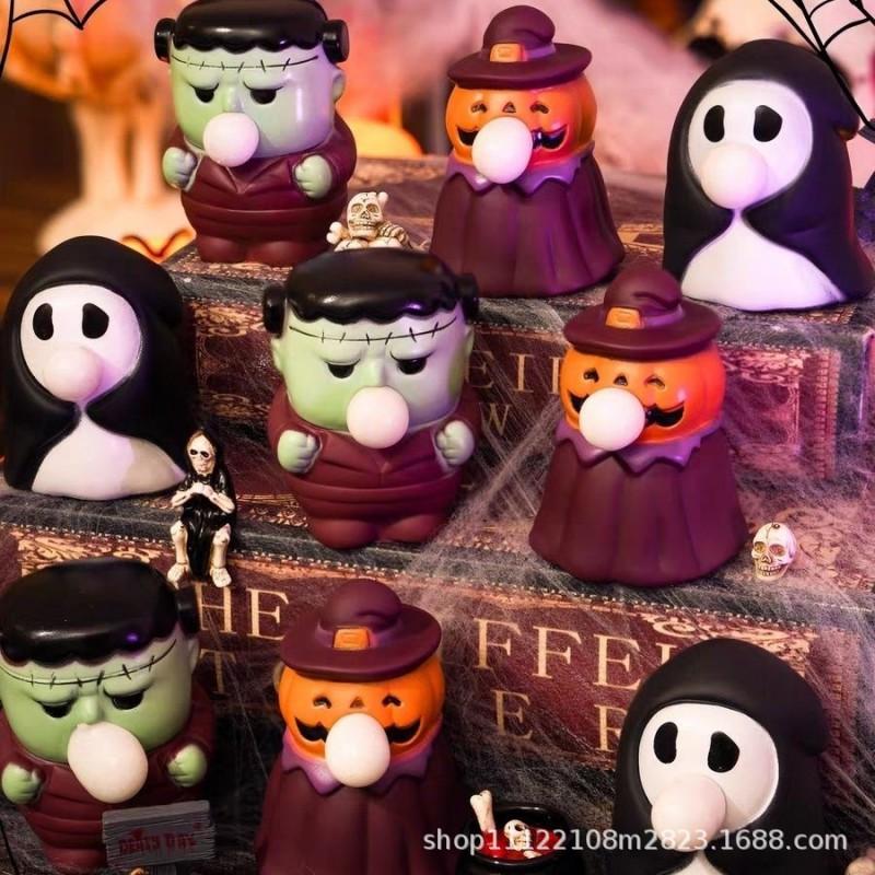 Halloween Squeeze Toy Pumpkin Ghost Hulk Stress Relief Kids Party Decor Gift