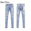 RogueWave Ретро Уличная Одежда Мужские Джинсы Новые Модные Заниженная Талия Скинни Джинсовые Брюки Приталенные Брюки