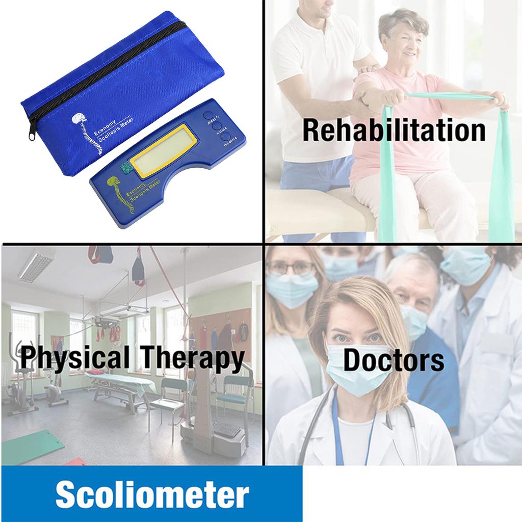 Цифровой измеритель сколиоза, измерительный прибор для позвоночника человека, диапазон сколиометра 0-30 градусов, детектор для измерения выравнивания позвоночника