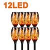 12/96 LED Solar Flame Light Waterproof Torch Lights Flame Lamp with Flickering for Outdoor Garden Landscape Driveway Patio