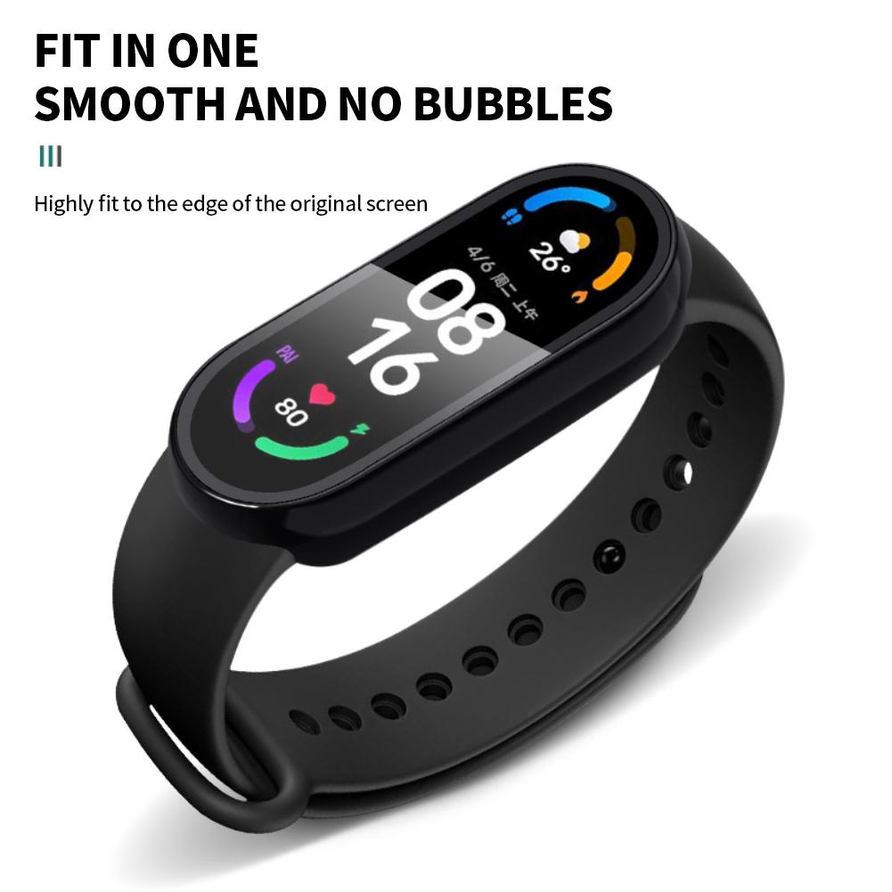 3D пленка + жесткий чехол для Xiaomi Mi Band 6 5 4 3, умный ремешок для часов, полноэкранная защита для miband 6 5, защитный чехол