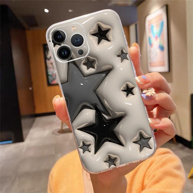 Чехол для телефона Carcasa Funda Для iPhone 17 Pro Max Air 16 15 14 13 Pro Max 15 16 Pro 15Plus 16E Звездный Арт Чехол