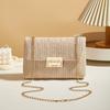 New Trend Versatile Women's Bag Crossbody Bag Sweet Style Fashion Straw Double Head Lock Shoulder Bag