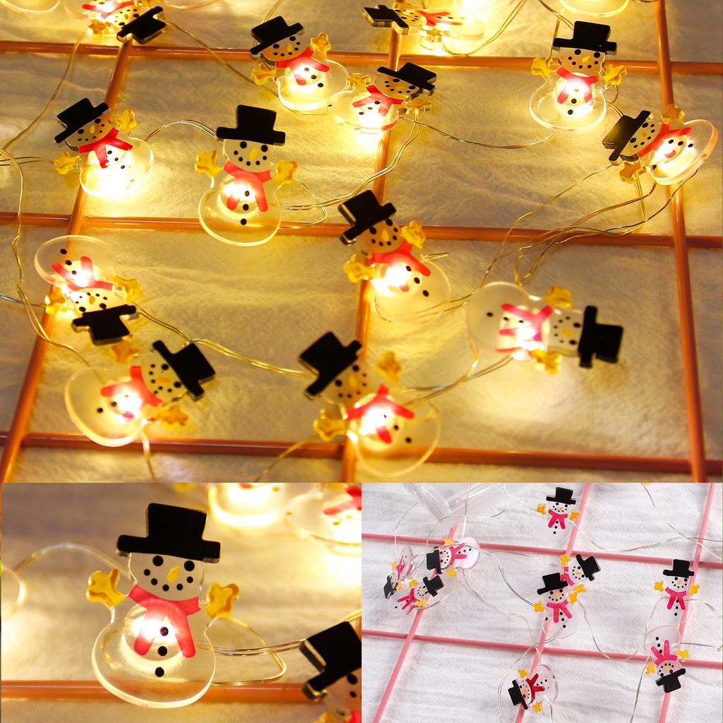 Santa Claus Garland Snowman Light Christmas Decorations for Home 2024 Xmas Tree Ornament Navidad Noel Decor Gifts New Year 2024