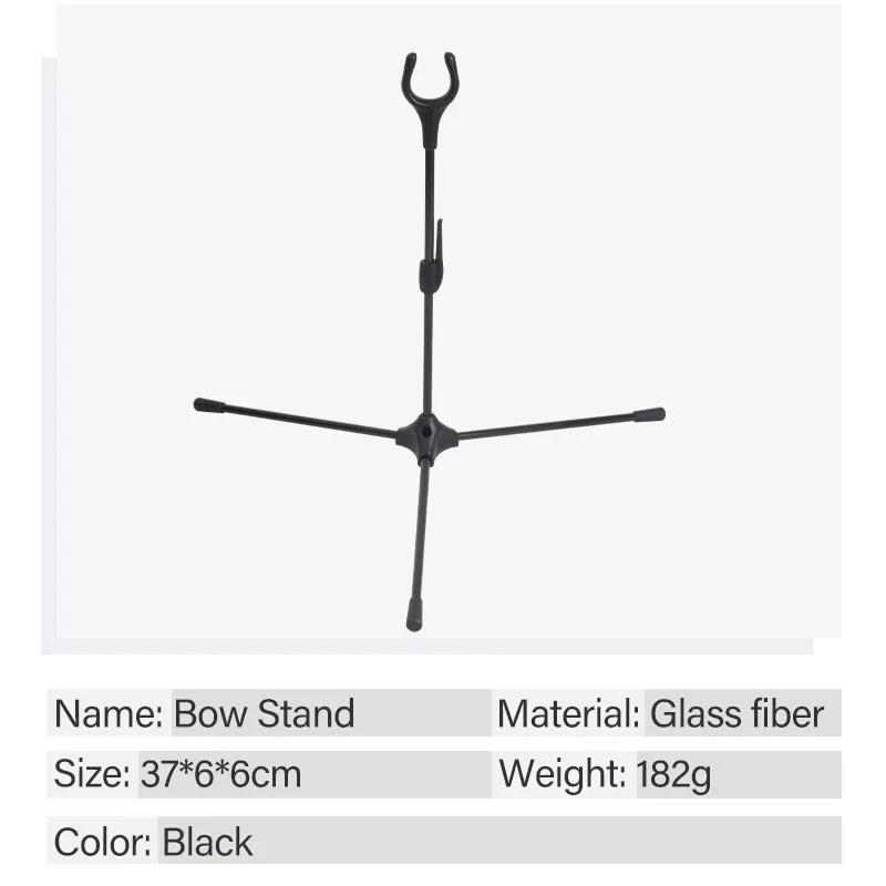 Archery Folding Recurve Bow Stand Bow Storage Hunting Shooting Bow and Arrow Portable Takedown Fiberglass Bracket Equipment 5