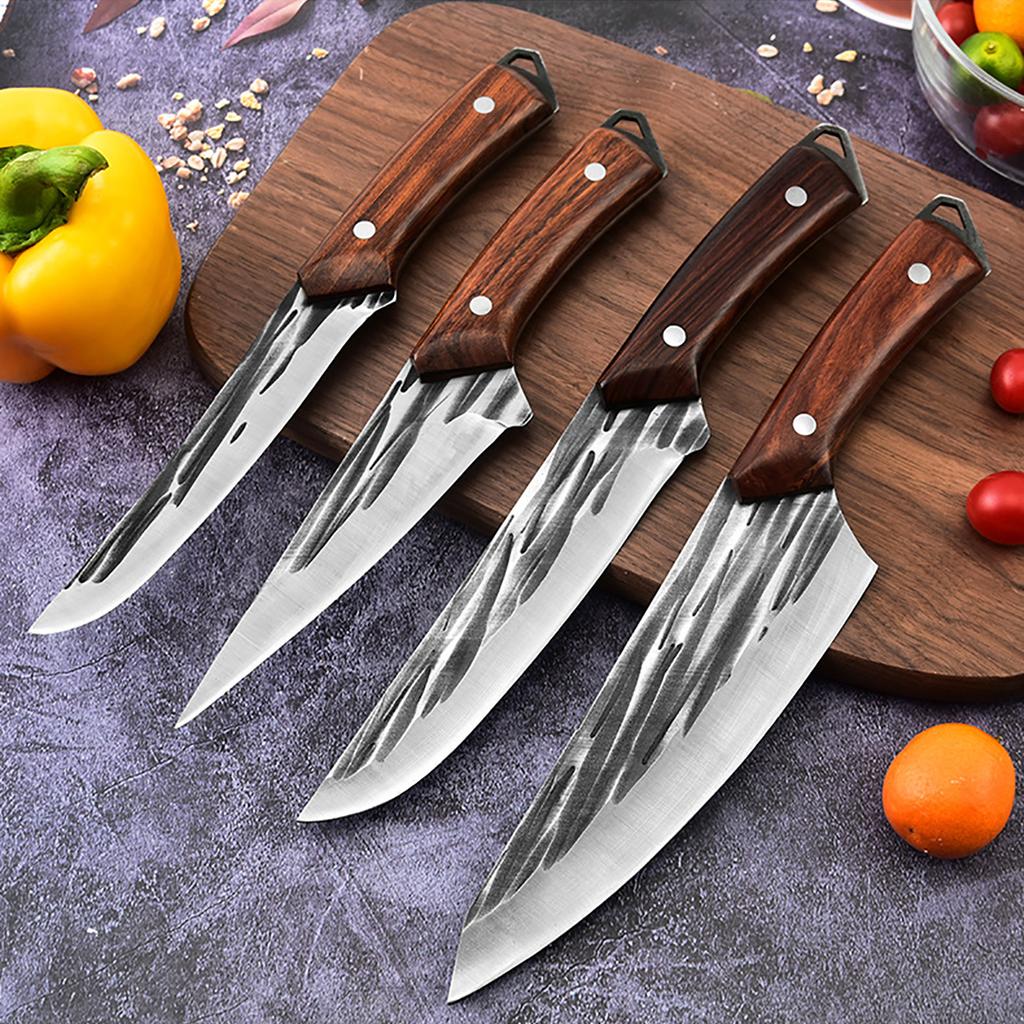 Кованый нож для обвалки, бытовой нож для мяса, кухонный универсальный нож, нож шеф-повара из нержавеющей стали, инструмент для приготовления пищи