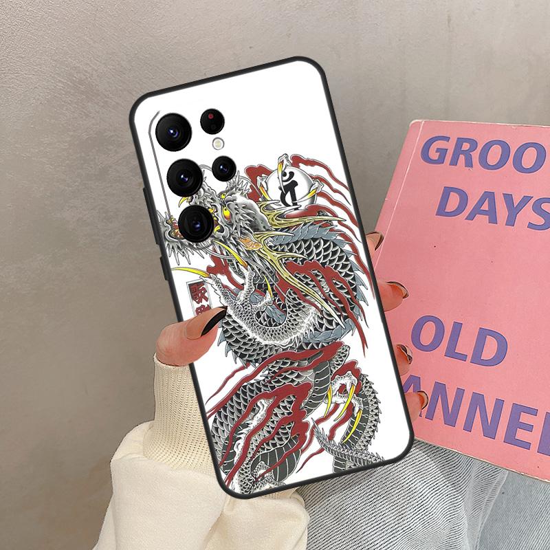Чехол Yakuza Dragon Tattoo для Samsung Galaxy S21 S22 S23 S24 S25 Ultra S9 S10 S25 Plus S20 FE S25 FE Чехол Coque