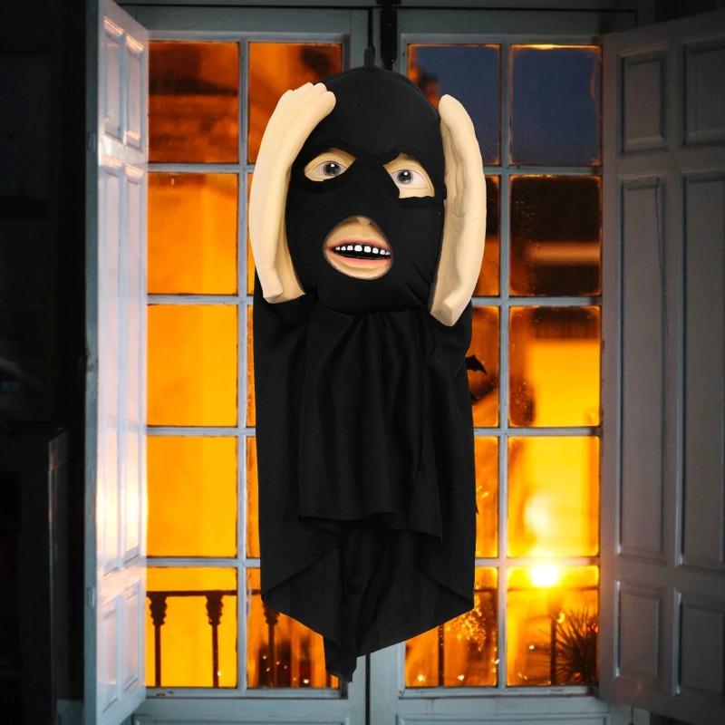 Scary Peeper Freak Halloween Decoration, Scary Peeper Window Prank, Indoor And Outdoor Window Hanging Mask For Spooky Party Gift