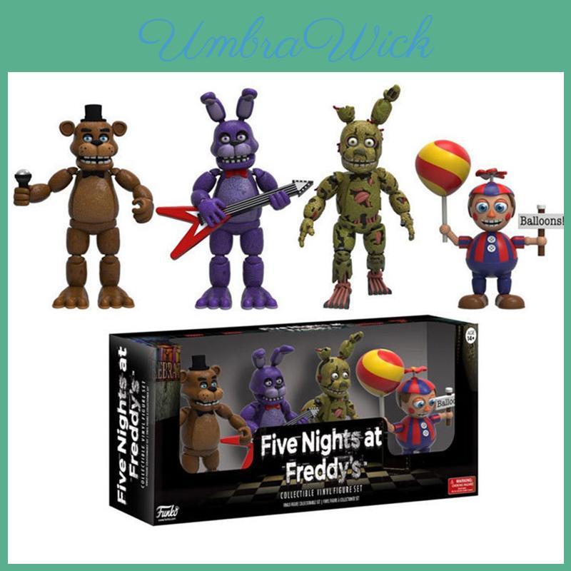 Веселый и креативный набор из 4 фигурок Five Nights At Freddy's для детей от 3 лет
