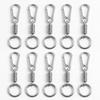 10pcs Anti-Theft Key Ring Clip Multi-Functional Spring Carabiners Portable Metal Keychains  Luggage