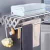Выдвижная вешалка для полотенец Складной держатель для отеля Домашней прачечной 15 см x 13 см x 59,5 см