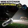 Small Keychain Flashlight Portable Keyring Torch Rechargeable Waterproof Bright Keychain Flashlight for Hiking Outdoor Fishing