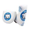 Golf Putter Cover Magnetic Mallet Putter Cover Golf Club Putter Sleeve Cute Polar Bear Design Blade Putter Headcover for Golfer
