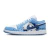 Air Jordan 1 Винтажные Баскетбольные Кроссовки Унисекс Низкие Белый/Синий FZ2138-114(Команда56-)
