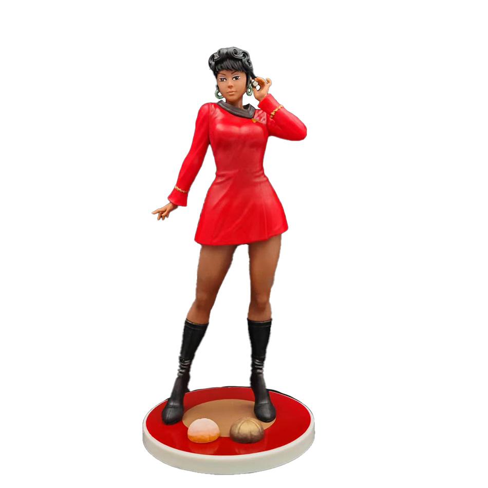 Anime Figure Star Trek communication officer Uhura StarCraft standing posture figurine desktop model ornament Christmas Toys