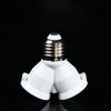 1PC Conversion Lamp Holder Lamp Holder Converter One Point Two Screw Multi-head Lamp Holder E27 One Point 2