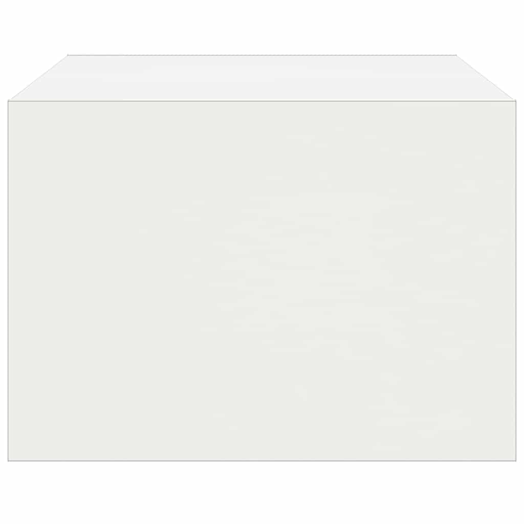 TV Cabinet with LED Lights White 75 x 35.5 x 25 cm