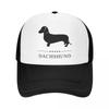 Classic Unisex Dachshund Trucker Hat Adult Sausage Badger Wiener Dog Adjustable Baseball Cap Unisex WoUnisex Outdoor Snapback Caps