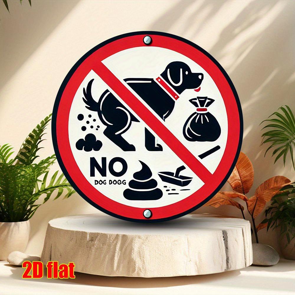 Металлическая табличка D Flat Retro Circular No Dog Poop, настенный декор для дома и общественных мест