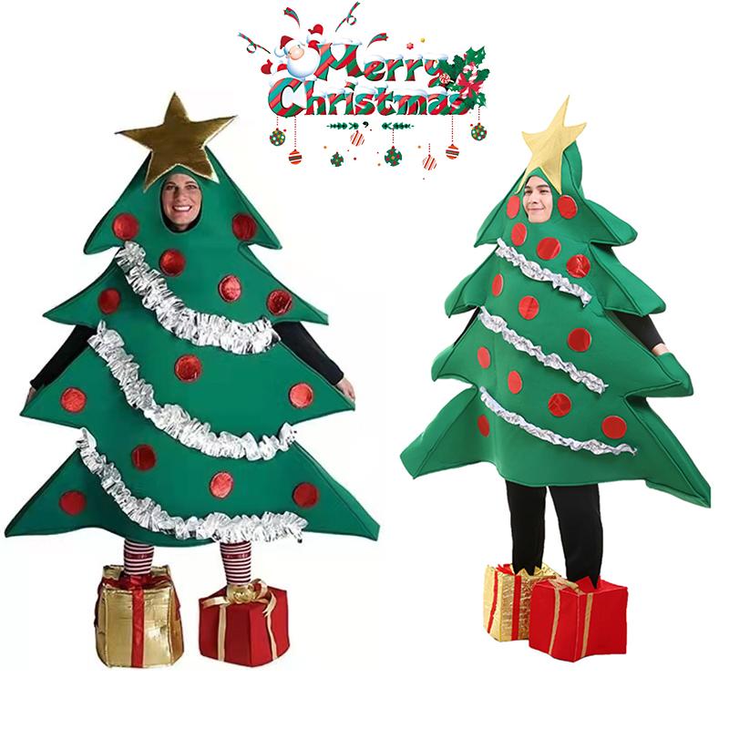 Дерево Рождественский Косплей Костюм Смешная Одежда Костюм Рождество Маскарадный Костюм Взрослые Вечеринка