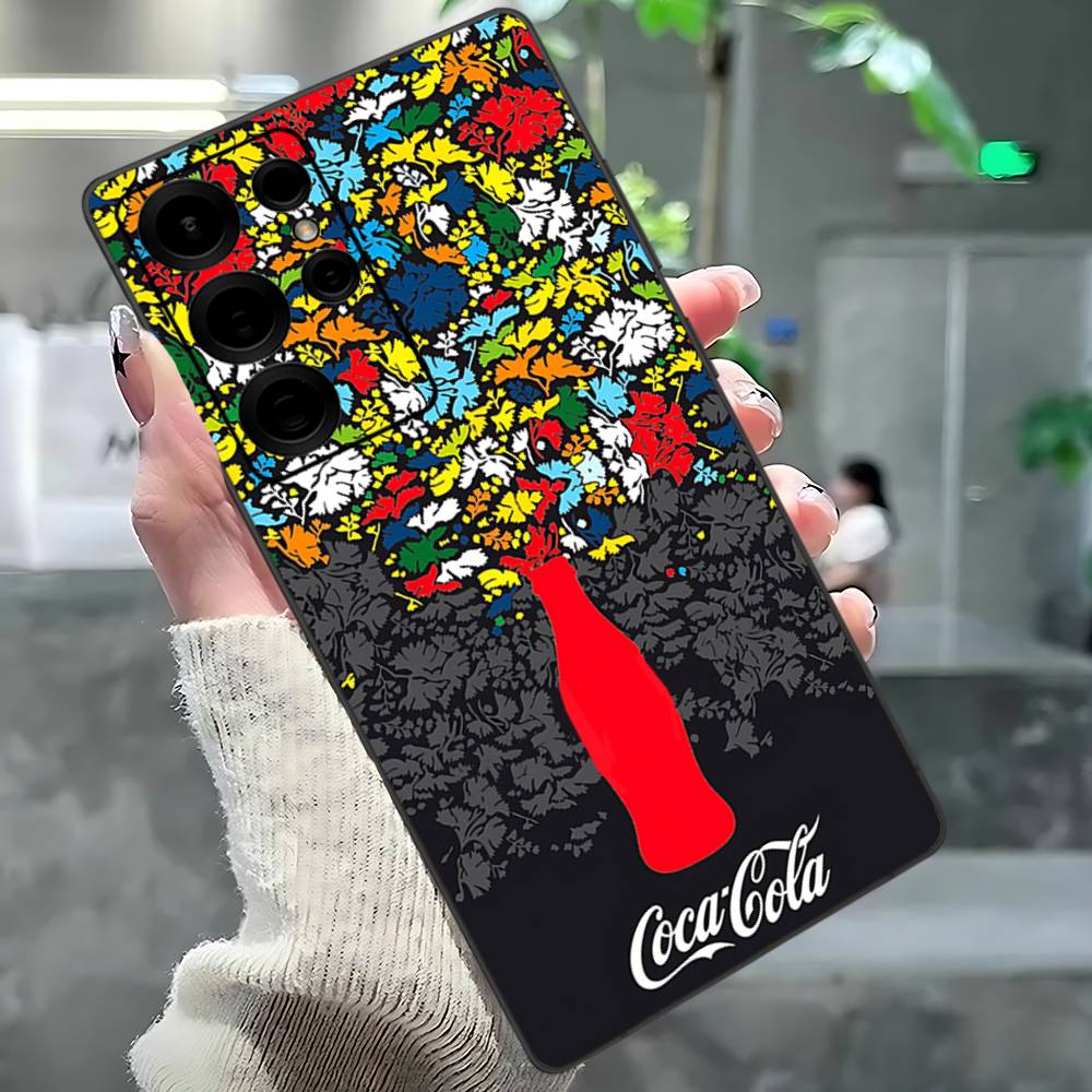 C-Coca-Cola Phone Case For Samsung S 24 Fe 25 Ultra Plus 20 Lite 21 30 22 23 24 22 Ultra 5G Fundas