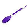 Anti-slip Kitchen Tongs BBQ Stainless Steel Silicone Tip Salad Bread Serving Tool Non-Stick Kitchen Barbecue Food Clamp
