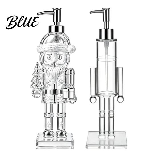 Festive Tabletop Decoration for Winter Holidays Christmas Theme Hand Soap Dispenser, Nutcracker/Santa/Snowman/Cookie Man/Christmas Tree Shape,