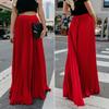 Skirt Women Solid Color Large Hem A-Line Long Skirt Work Leisure Skirt Streetwear