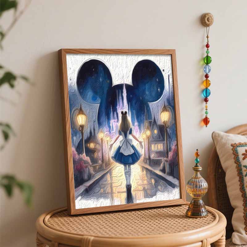 Disney Набор для рисования «Алиса в Стране чудес», Декор для дома, Ручная работа, Подарок для настенного искусства, DIY холст, Украшение для спальни, гостиной
