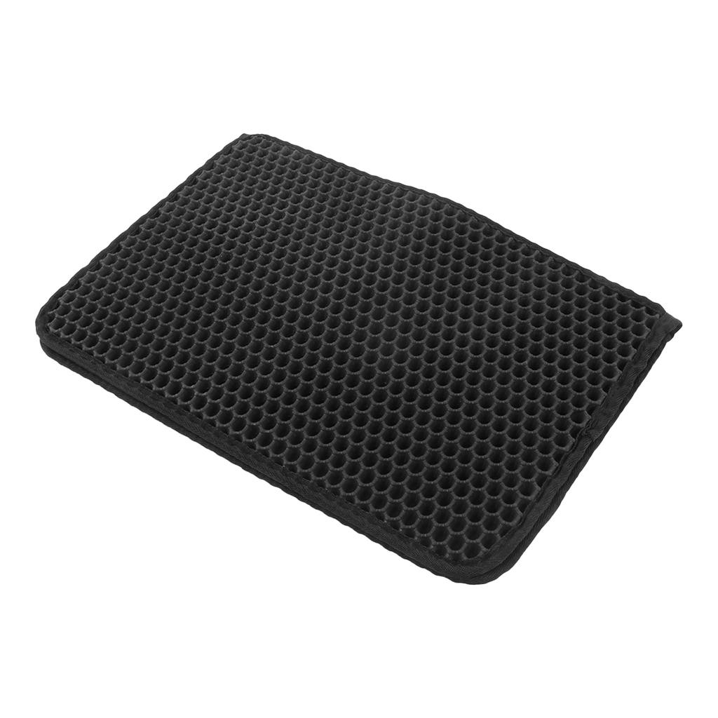 Double Layer Cat Litter Mat Waterproof 3D Honeycomb Holes Prevent Slipping Easy To Clean Cat Litter Trapping Mat