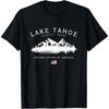 Озеро Тахо Калифорния Невада США Американский флаг Горы Футболка