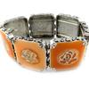 [E0375] - Orange 'Geisha' Designer Bracelet