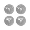 TBQW4 4pcs 56mm Tesla Wheel Center Cap Hub Cover Badge Emblem Sticker Car Accessories For Tesla Model 3 Y 2023 S X Cybertruck Highland