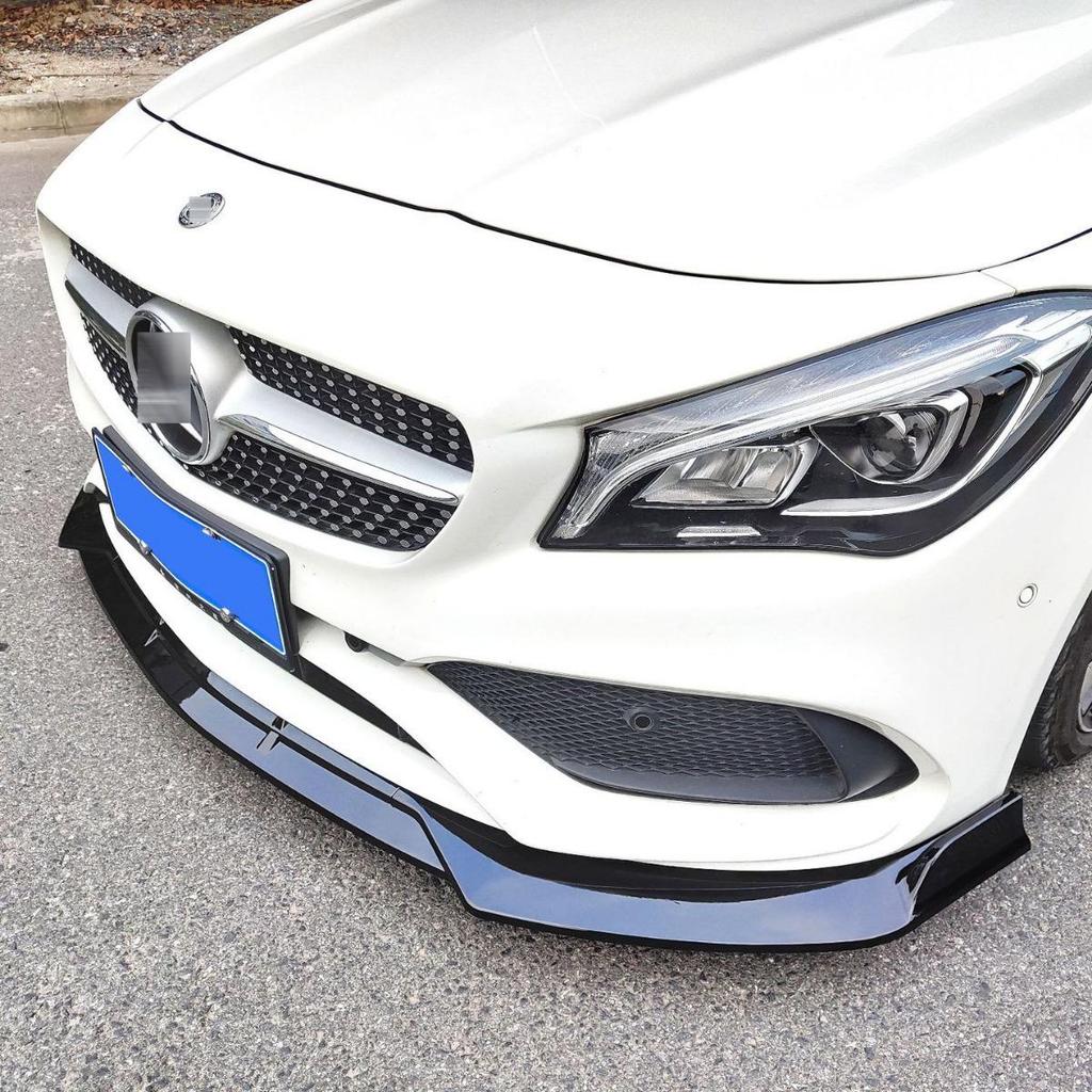 Совместимо с Mercedes-Benz CLA-Class W117 2016-2020: Передний спойлер, Передний сплиттер в стиле Brabus, Задний спойлер, Комплект заднего антикрыла.