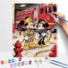 Disney Микки и Минни Маус пожарная тематика масляная живопись цифровая живопись набор для творчества ручная работа DIY подарки украшения для дома