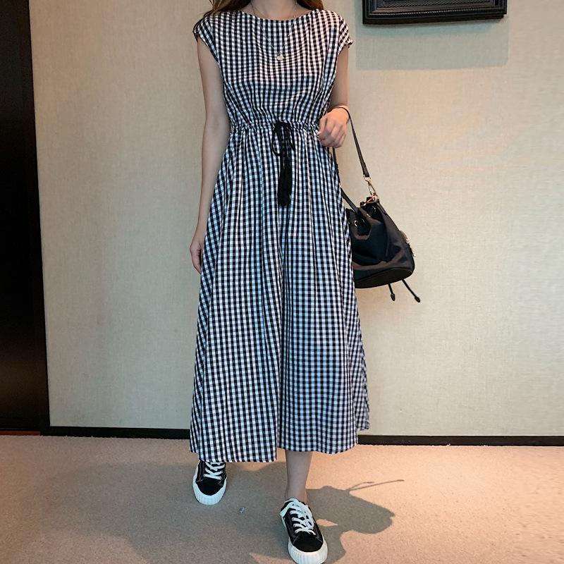 Большая юбка летнее платье свободного покроя из хлопка и льна большого размера