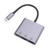 USB-C концентратор 3 в 1 Мультипортовый адаптер 4K HD Мультимедийный интерфейс Порт PD100W Порт USB3.2 Порт OTG Тип C Док-станция для