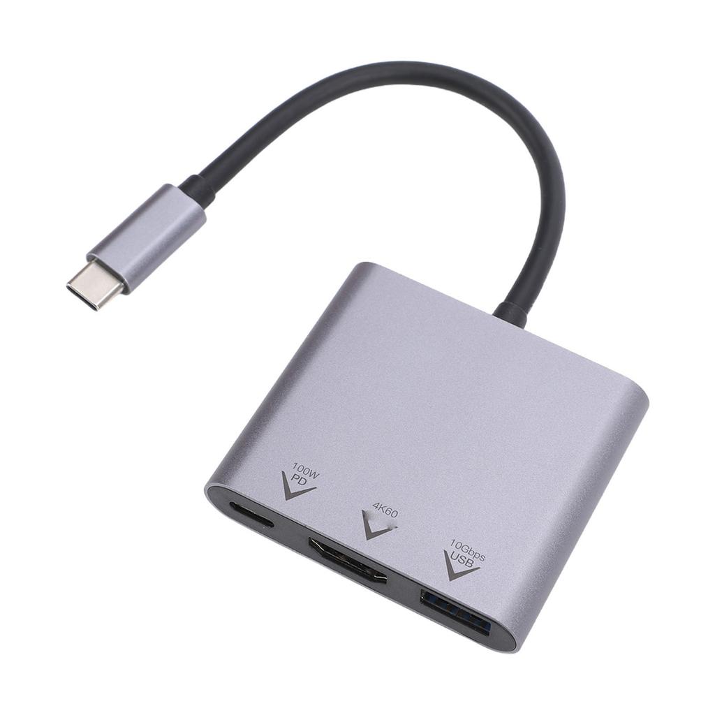 USB-C концентратор 3 в 1 Мультипортовый адаптер 4K HD Мультимедийный интерфейс Порт PD100W Порт USB3.2 Порт OTG Тип C Док-станция для