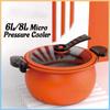8L Non-Stick Micro Pressure Pot Multifunction Stew Cooking Soup Wok Home Multifunctional Wheat Rice Stone Stew Cooker