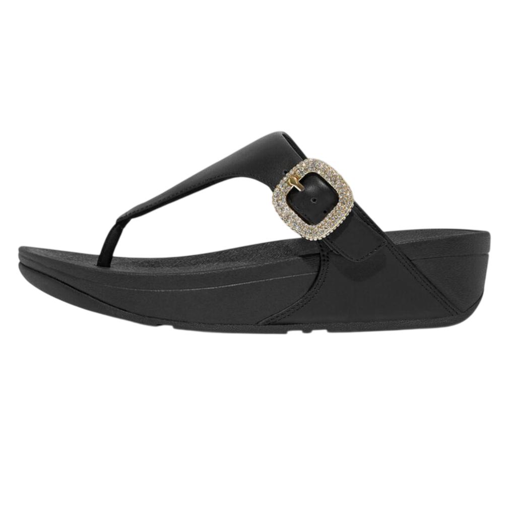 Fit Flop Womens/Ladies Lulu Rhinestone Buckle Leather Sandals
