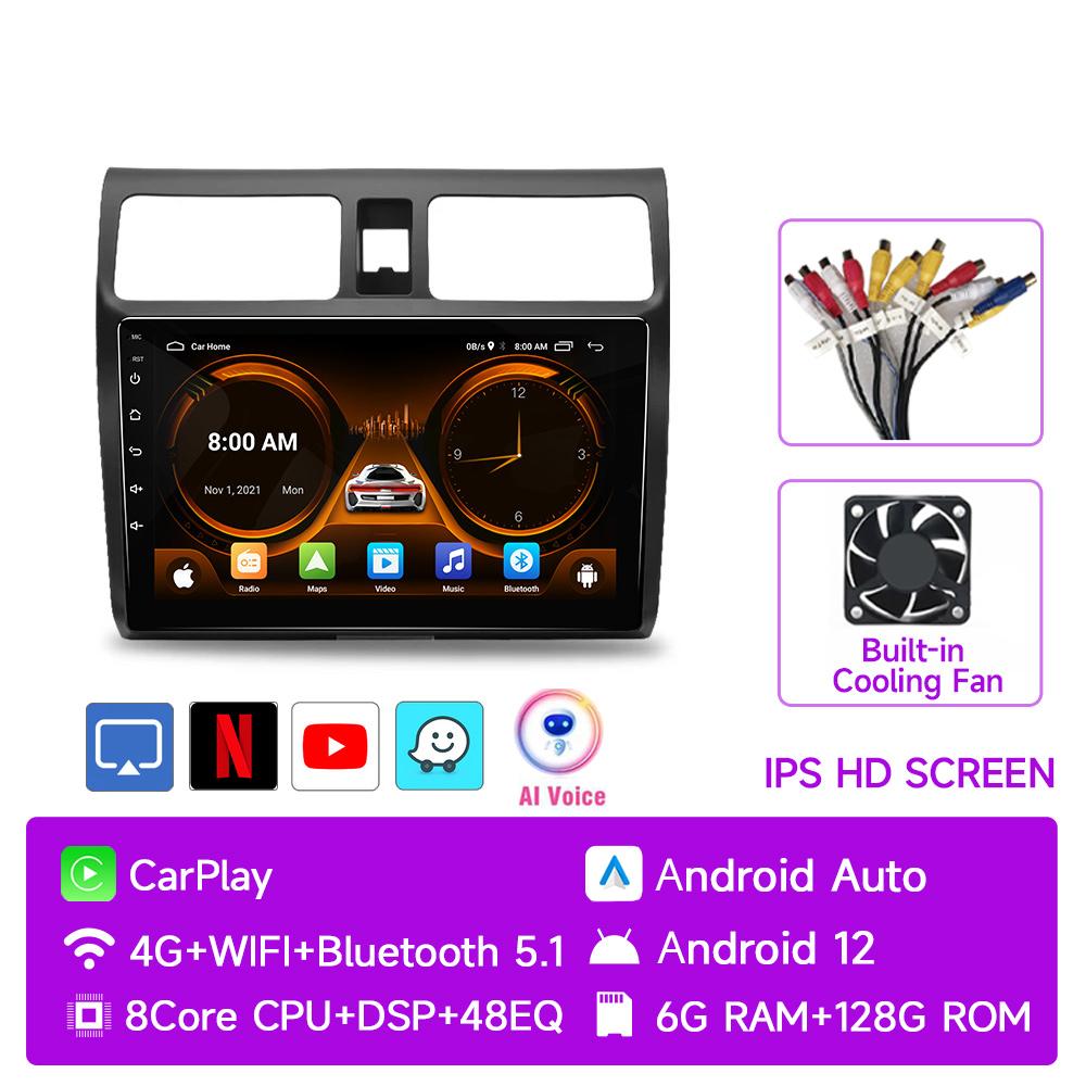 JIUYIN AI Голосовое 2 din Android Авто Радио Для Suzuki Swift 2003 - 2010 Carplay 4G Авто Мультимедиа GPS 2din автомагнитола