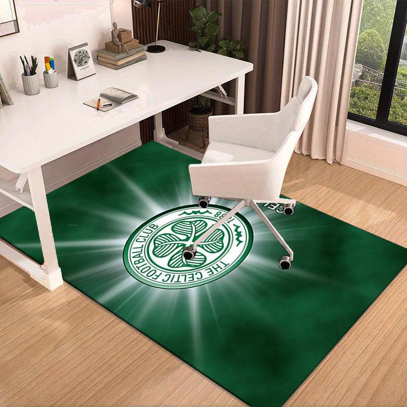 Cel-tic Football Club Crest Printed Area Rug for Office, Chair Rug, Decorative Carpet Floor Mat, Large Size Fan gifts Christmas gifts