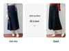 100% Wool Drapey A-Line Pleated Midi Skirt - Slimming and Large Swing Design for Spring and Autumn
