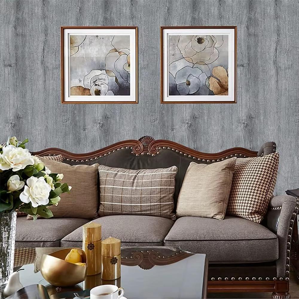 ПВХ Наклейки под Классическое Дерево для Шкафа, Стола, Мебели, Водонепроницаемые Самоклеящиеся Обои, Домашний Декор, Обои для Стен