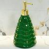 Рождественский дозатор для мыла, многоразовый, герметичный, декоративный флакон с помпой, праздничный рождественский дозатор для жидкого мыла в виде елки
